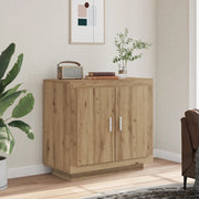 Credenza Rovere Artigianale 80x40x75 cm in Legno Multistrato 856863