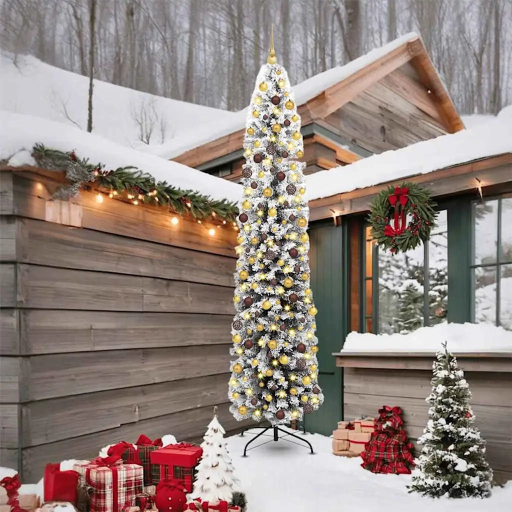Albero di Natale artificiale con 300 LED Verde 240 cm 3395041