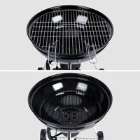 Barbecue a carbonella grill + affumicatore, nero