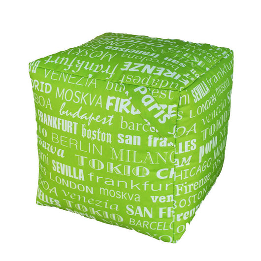 Pouf Puff Puf Cubo 40x40x40cm Big City Verde Avalli
