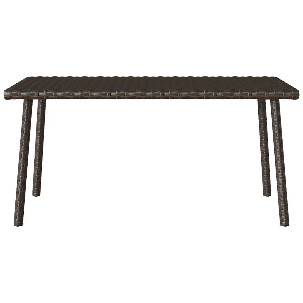 Tavolino Giardino Rettangolare Marrone 80x40x37 cm Polyrattan 4104056