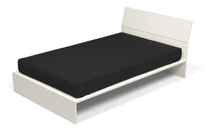 Lenzuolo Sotto 1 Piazza e Mezzo con Angoli ed Elastico Tinta Unita Nero