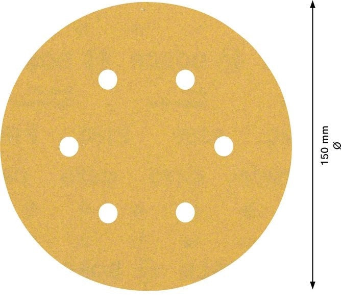 2608900922 - Set 50 fogli abrasivi , C470 d.150mm , P180 , EXPERT for LEGNO+VERNICE