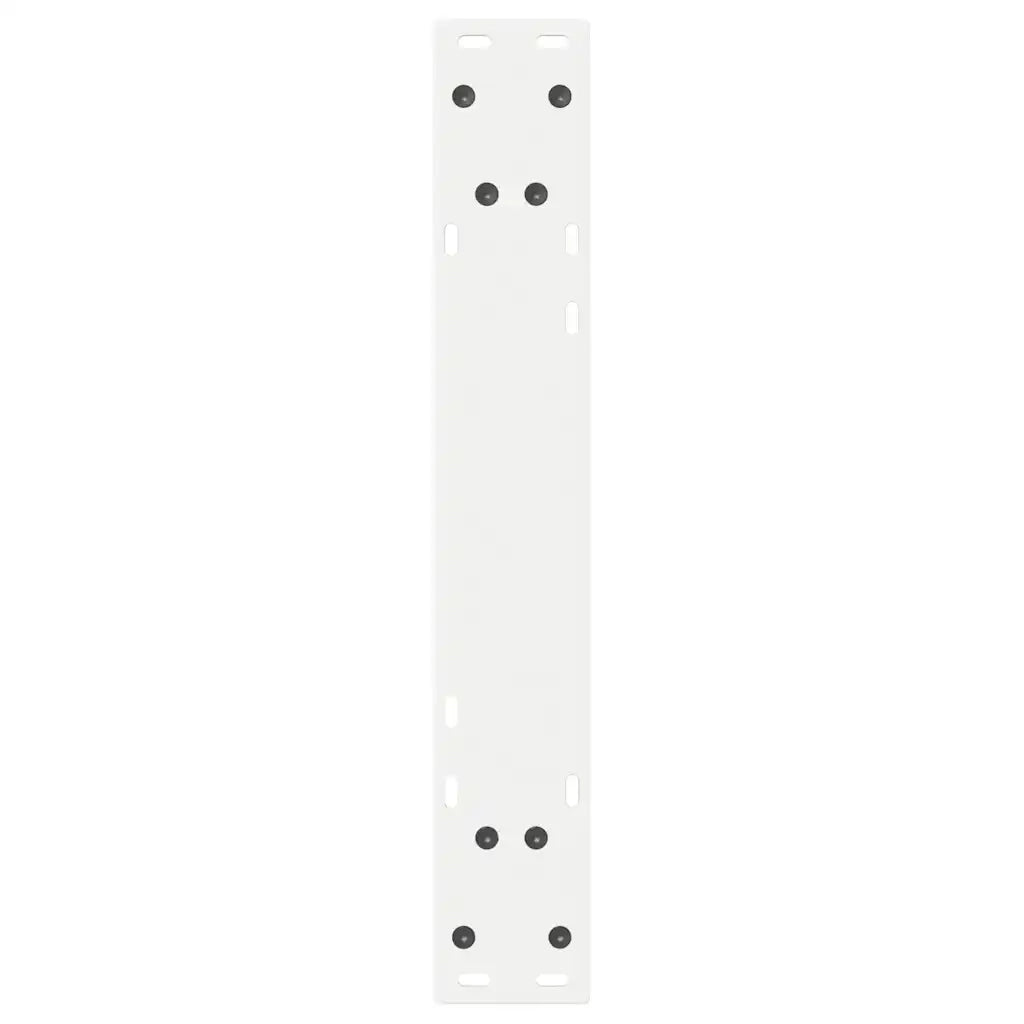 Gambe per tavolo da pranzo 2 pz bianche 60x(72-73,3) cm in acciaio 4012721