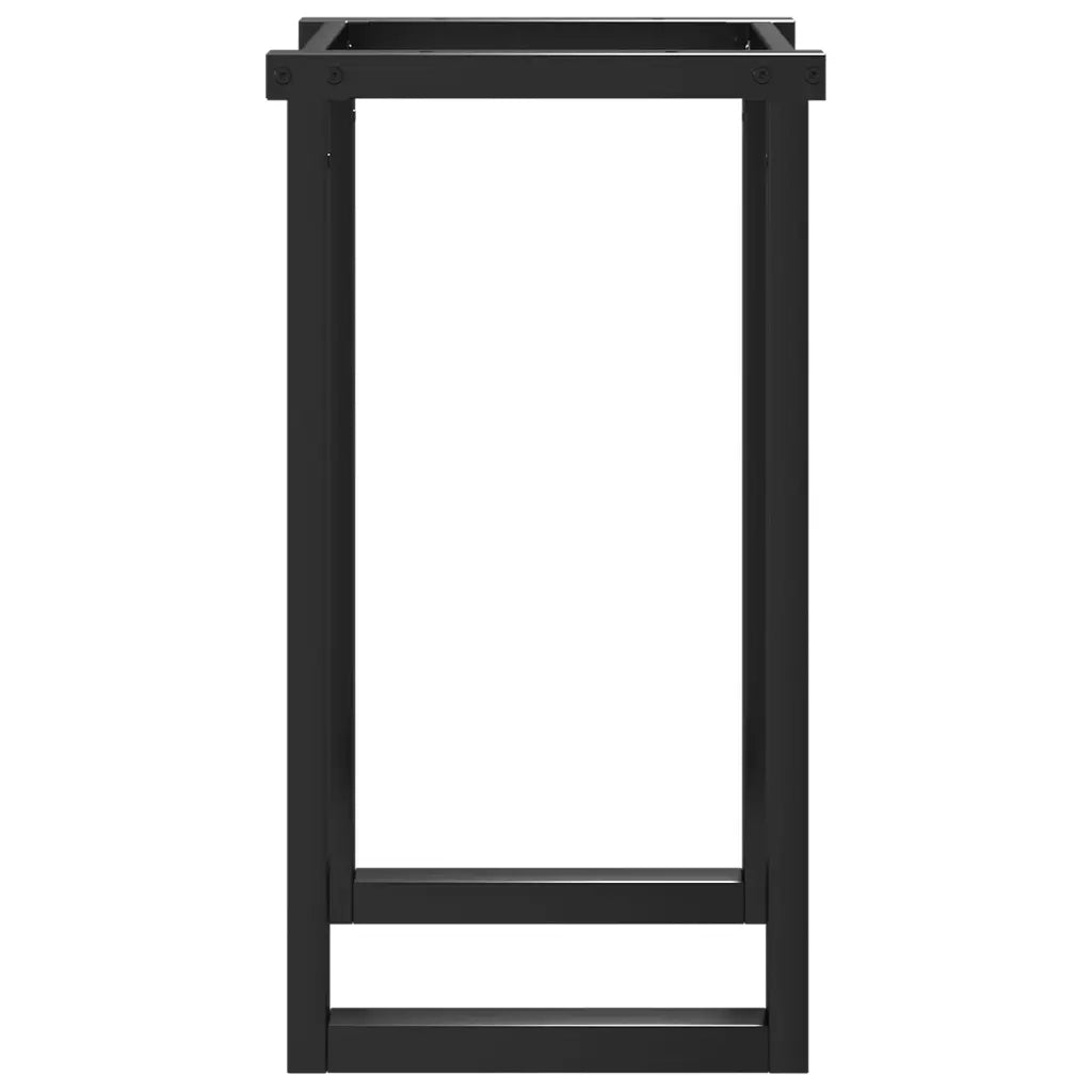 Telaio Gambe a O per Tavolo da Pranzo 60x40x73 cm in Acciaio