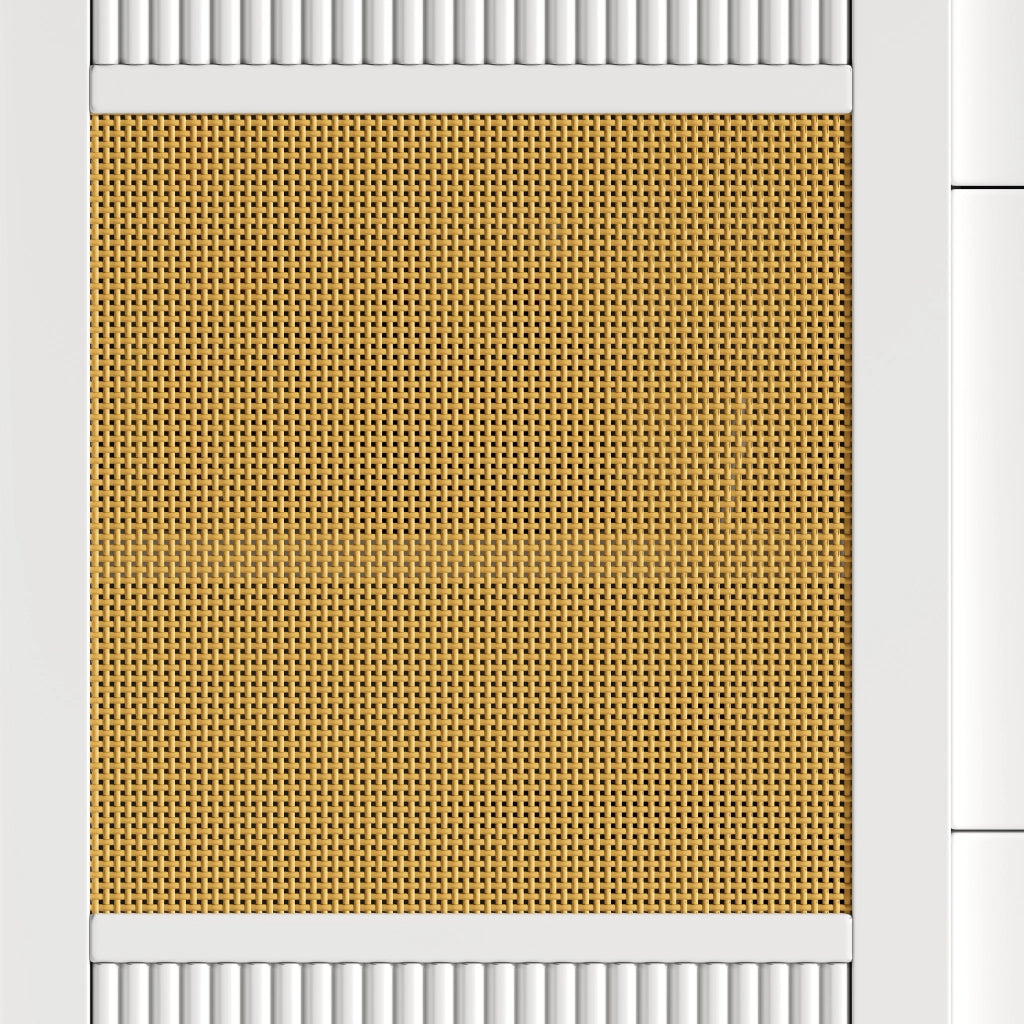 ISOLA CUCINA 146,85x70x90 cm Bianca in MDF e Metallo con ruote