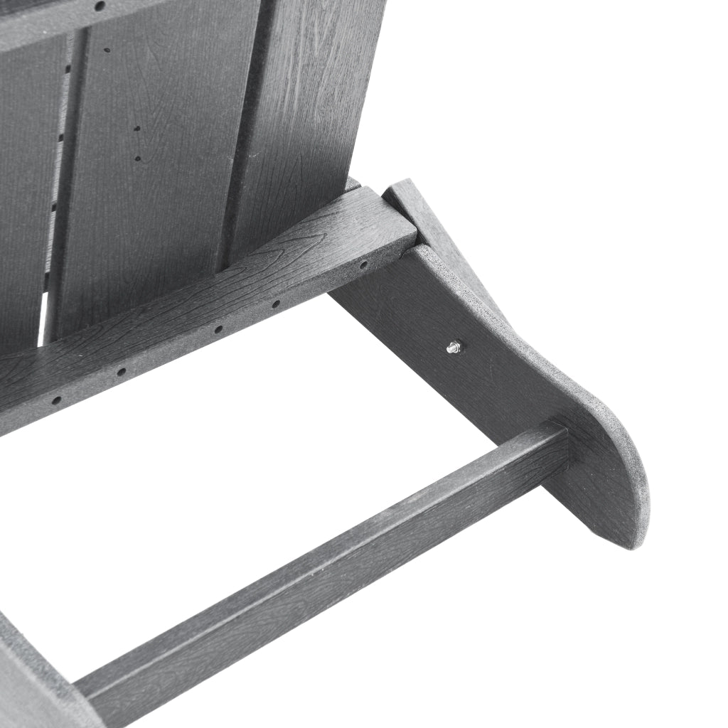 Sedie Adirondack Pieghevoli  2 pcs Grigio Chiaro 74.5x80.5x90 cm HDPE