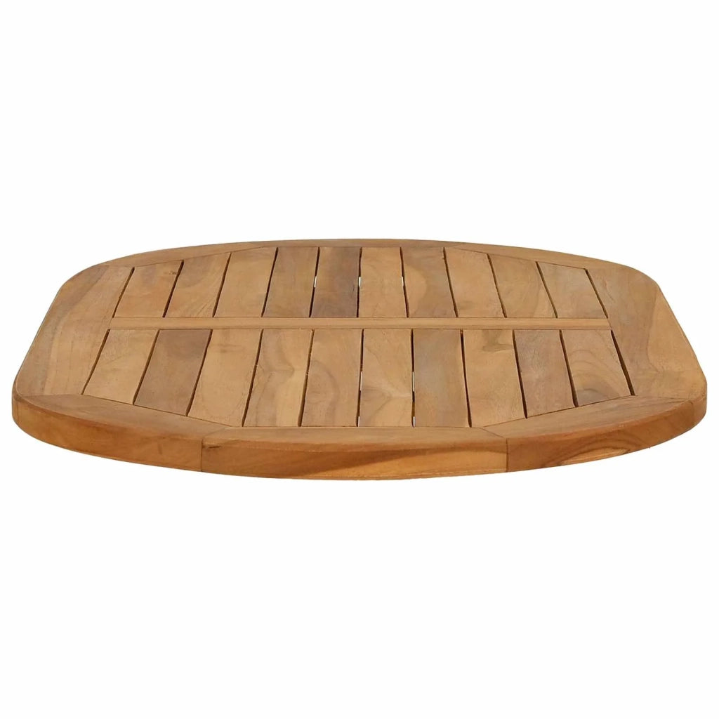 Piano del tavolo Ovale Legno di teak solido Naturale 42033171
