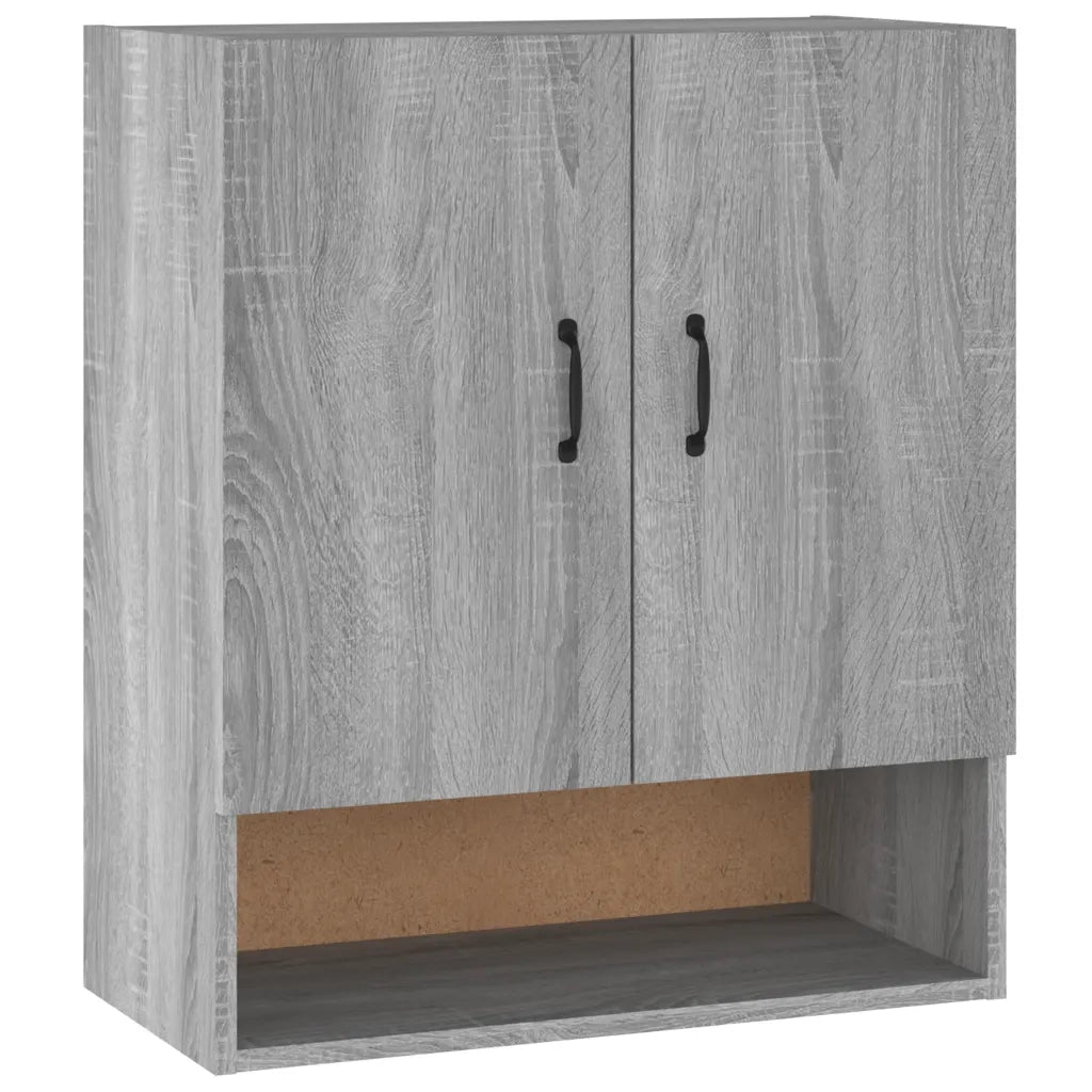 Mobile contenitore a parete pratico ed elegante 60 x 31 x 70 cm in legno composito grigio 02_0048338