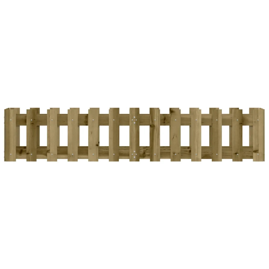 Fioriera | Cassetta per fiori | Vaso da Giardino Recinzione 150x30x30cm Pino Impregnato