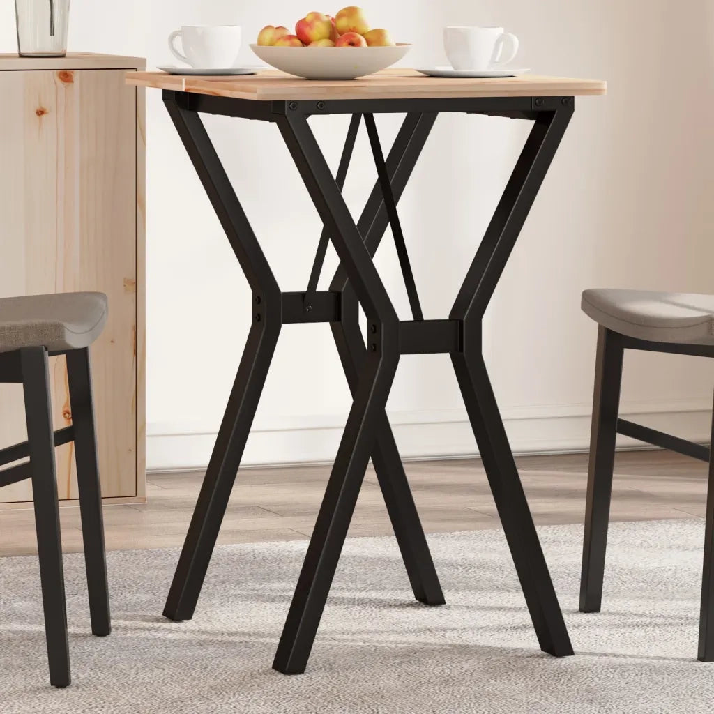 Telaio Gambe a Y per Tavolo da Pranzo 50x40x73 cm in Acciaio 357928