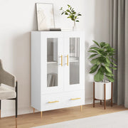 Credenza-Buffet-Armadio da cucina Bianca 69,5x31x115 cm in Legno Multistrato 760279
