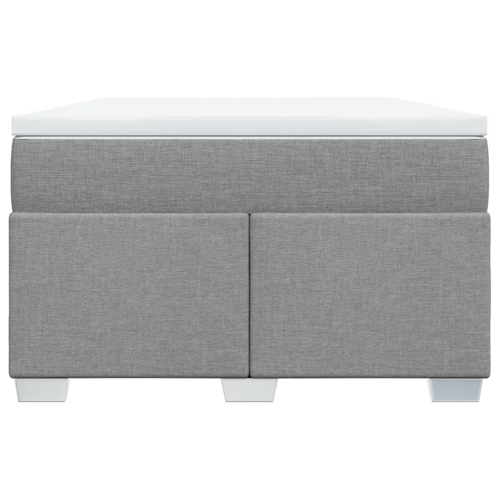 Giroletto a Molle con Materasso Grigio Chiaro 120x190cm Tessuto 3285116