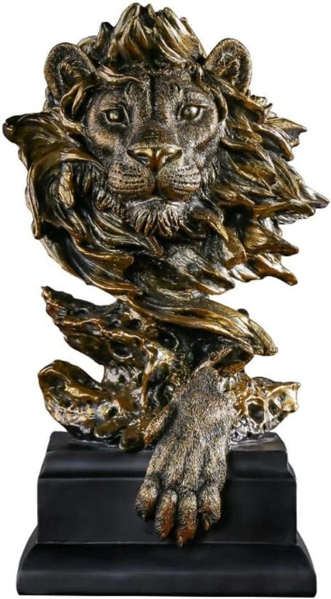 Set di 4 moderne sculture di elefante in ceramica nero bianco rosso giallo