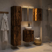 Set di Armadi da Bagno 5 pcs Rovere Fumo 43 x 16 x 62,5 cm 3407347
