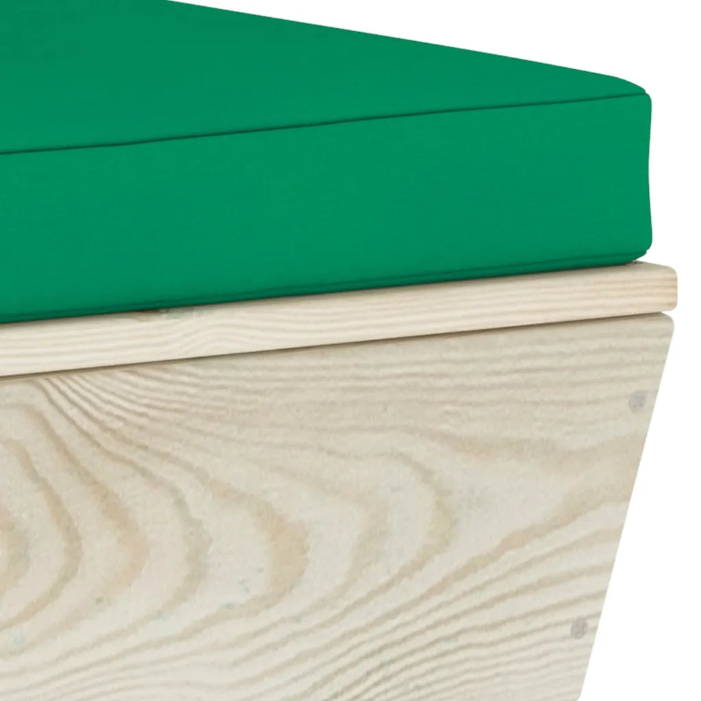Divano da Giardino a 2 Posti su Pallet con Cuscini Legno Abete cod mxl 42340