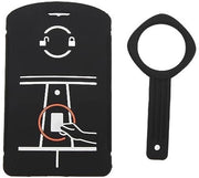 Oggetto di accesso al veicolo termoresistente - Copertura protettiva in silicone - Ombrello antiscivolo per chiavi - Sostituzione modello Y 2021-2023 - Contenitore completo a forma di tasca - Ombrello per accesso al veicolo