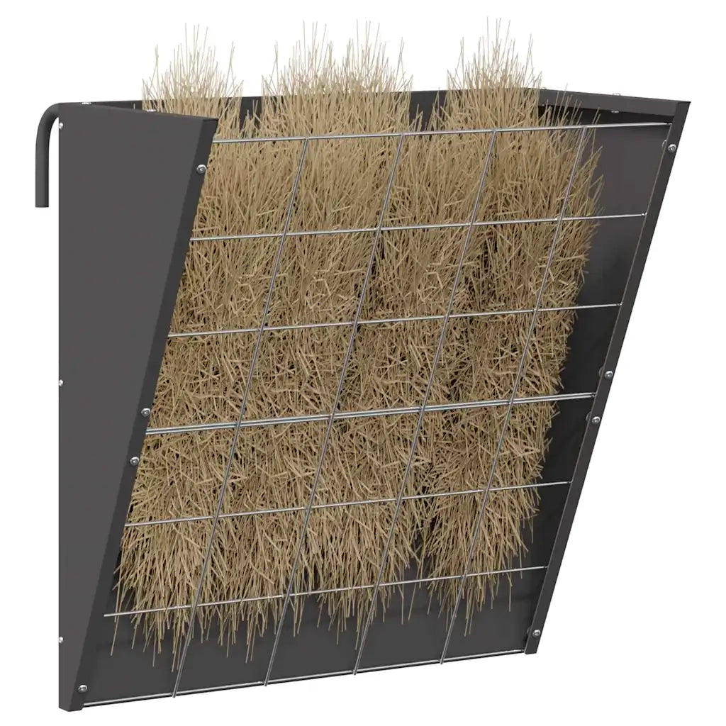 Mangiatore Appeso per Fieno Nero 61 x 33 x 66 cm CFW4273579