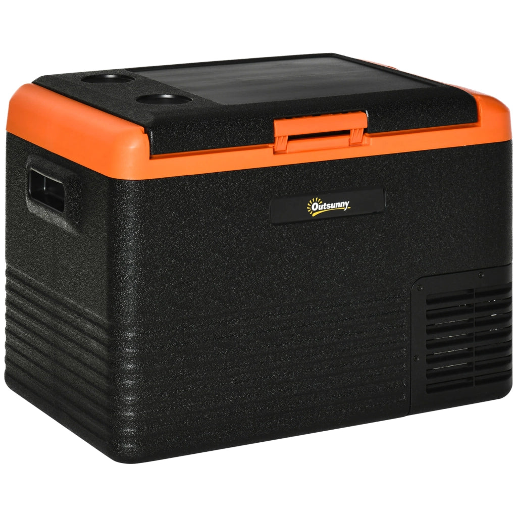 Frigorifero portatile 40L con congelatore ¨C zephmum ¨C 58.7x36.5x43.8 cm arancione e nero