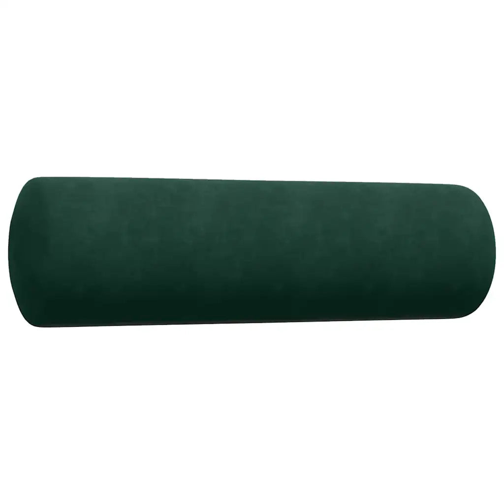 vidaXL Set di Divani 2 pz con Cuscini e Rinforzi Verde scuro Velluto