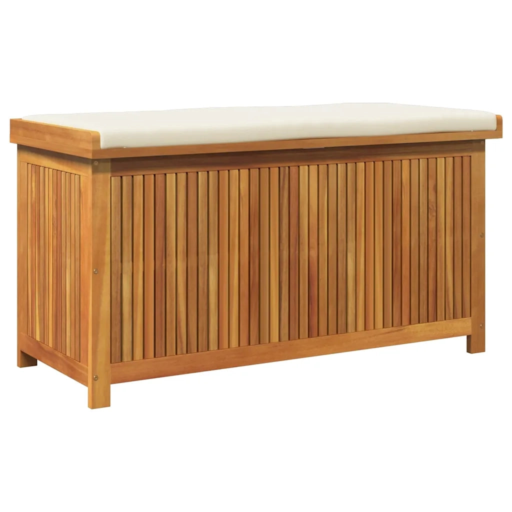 vidaXL Scatola Cuscini da Esterno 113x50x60,5 cm Legno Massello Acacia