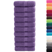 Asciugamani per Ospiti SOLUND 10 pz | Teli per bagno Viola 30x50cm 600 g/m2
