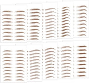 Stickers per tattoo - Impermeabili - Per capelli - Naturali - Falsi tattoo - 10 fogli - 98 paia - Stickers per trucco - Per donne e ragazze - Marrone