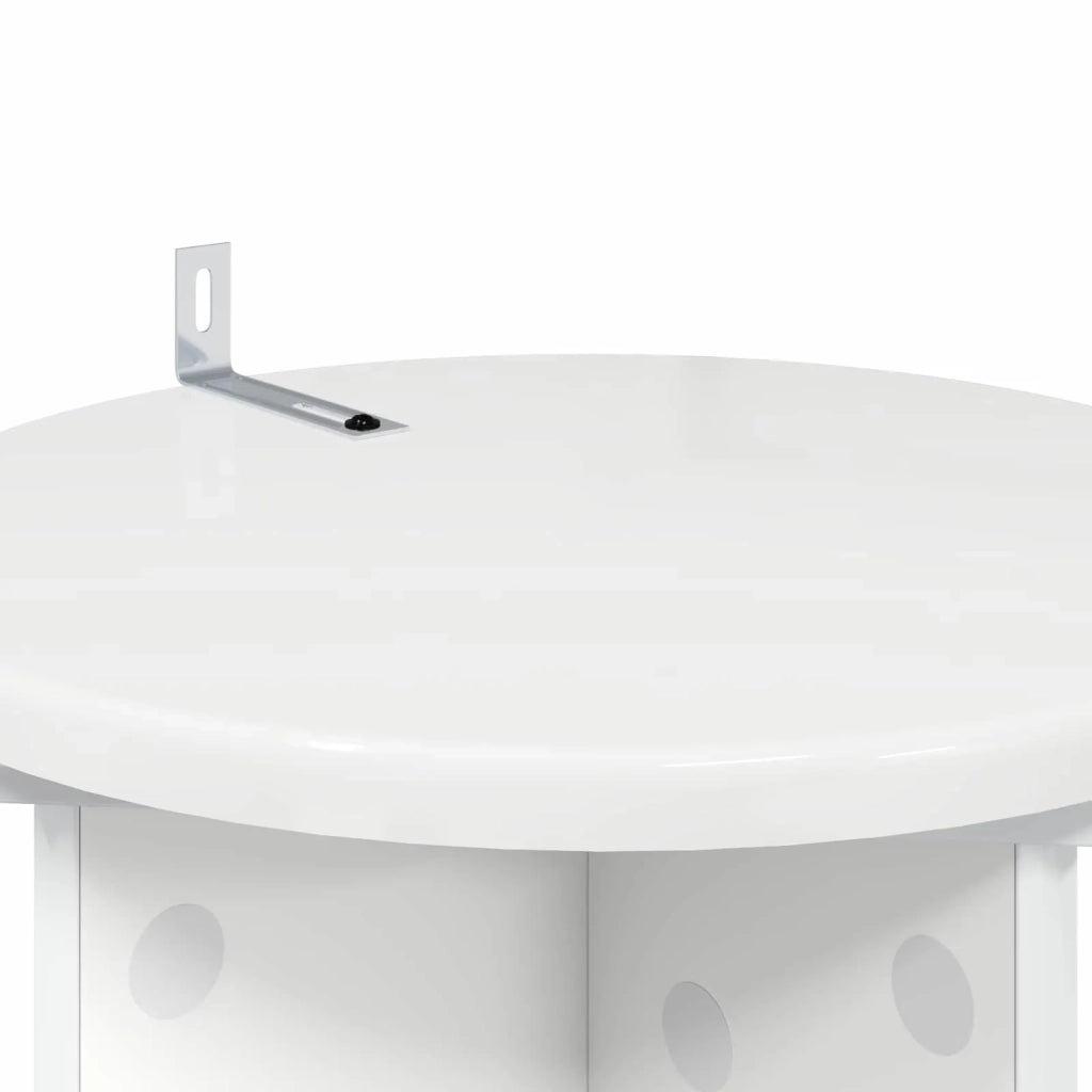 Supporto per piante 2 pz Bianco Lucido 29,5 x 29,5 x 60 cm 899721