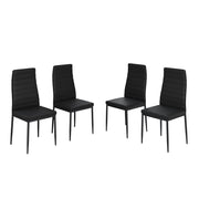 Vicco Sedia da sala da pranzo Nero 42.5 x 48 cm Set di 4