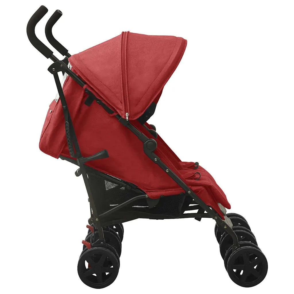 Passeggino Gemellare in Acciaio Rosso CFW6678923