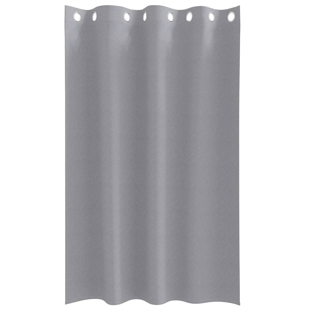 Tende Blackout con Anelli 2 pz Grigio chiaro 175 x 140 cm 4107344