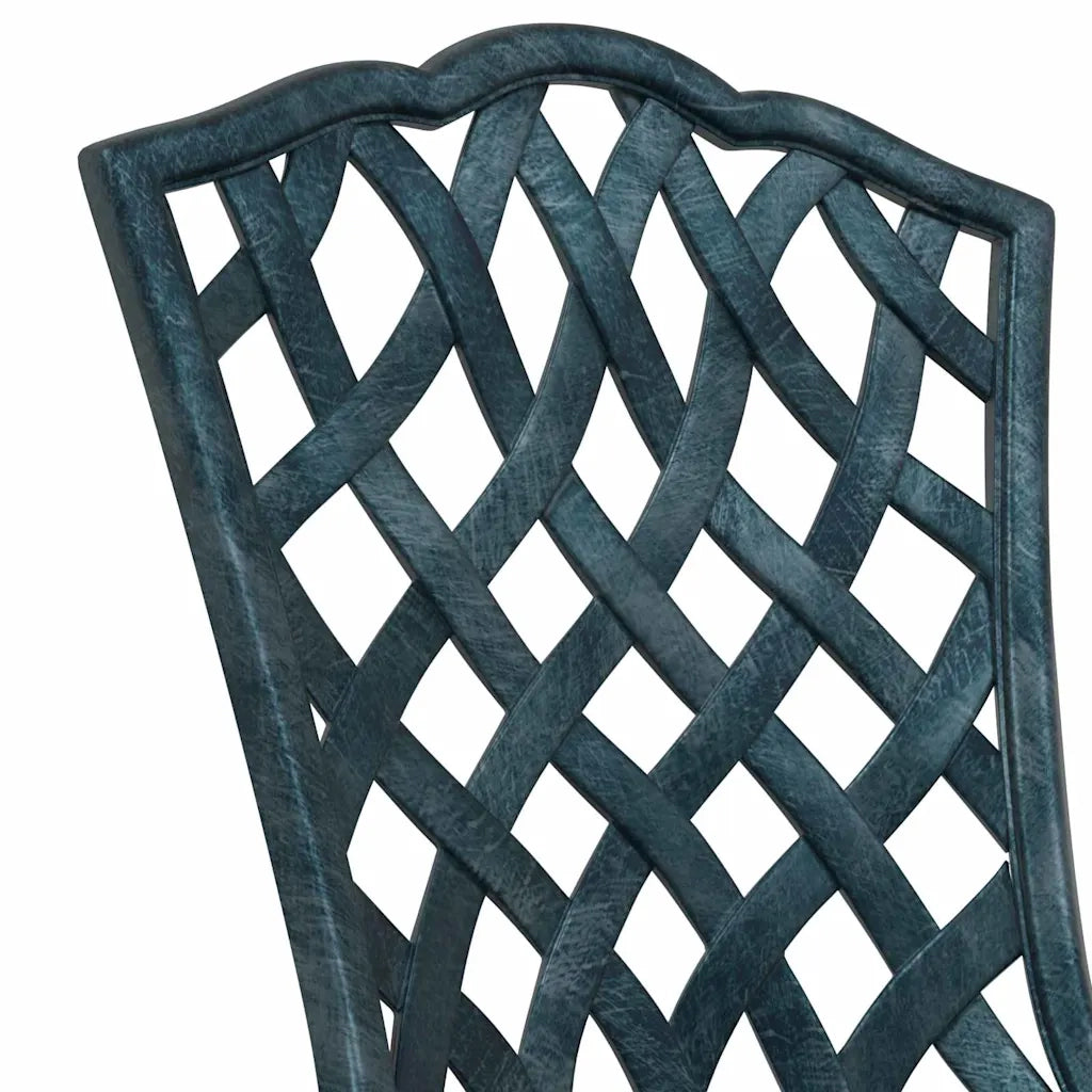 Set Bistro da Giardino 3 pcs Verde Alluminio 42002393