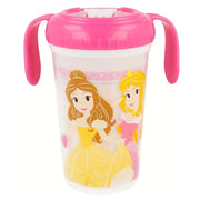 Tazza da 320 ml Decorazione Principesse Fatate per Bambini con Punta e Maniglie Rosa Princess
