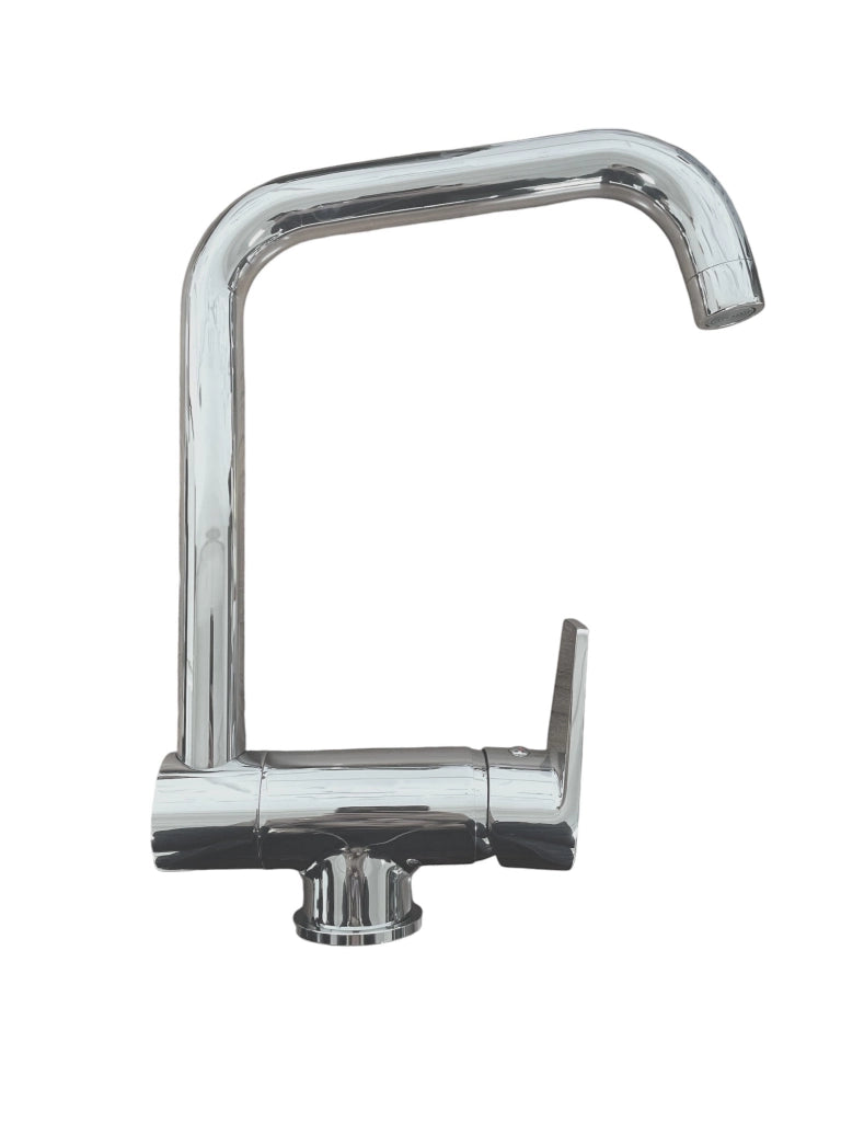 Miscelatore per lavello sottofinestra abbattibile completo