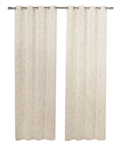 Tende Casa Finestre Porte Interno Coppia 2pz Tessuto Semitrasparente Elegante Moderna 140x280 Cm Beige