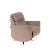 Poltrona reclinabile relax manuale con poggiapiedi Roberta beige | Duzzle