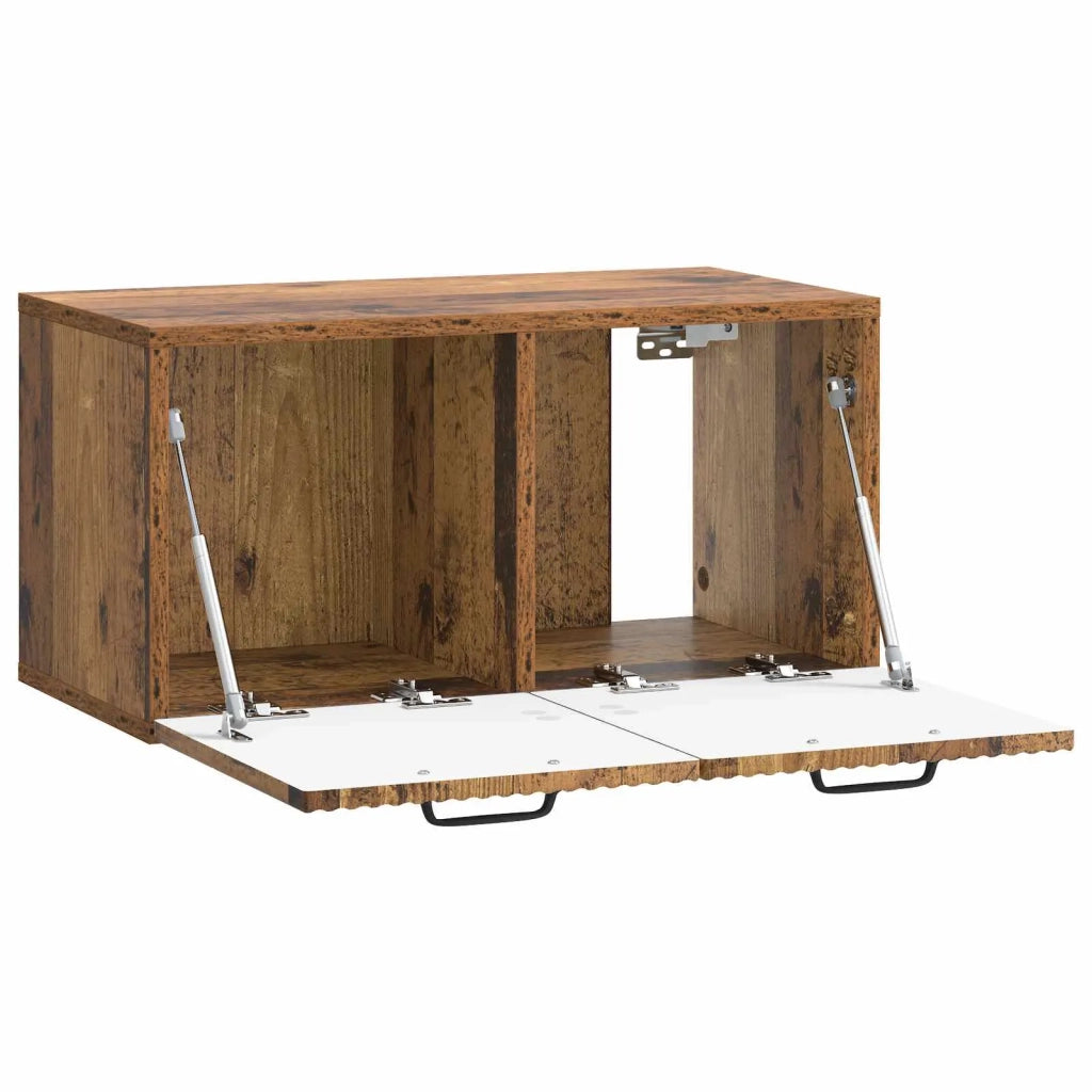 Mobile Porta TV da Muro Legno antico 59,5 x 31 x 30 cm 899053