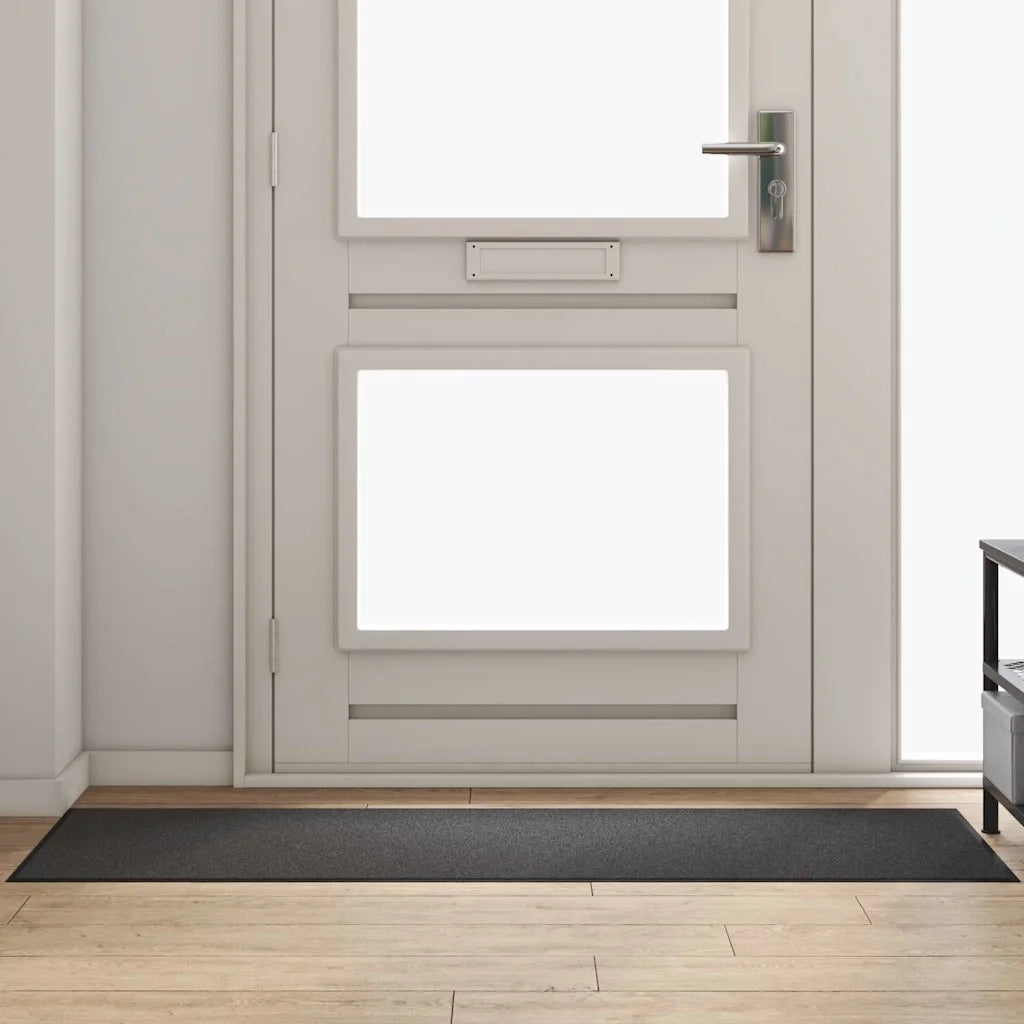 Tappetino Antracite e Nero 60 x 180 cm Polipropilene e vinile 4100764