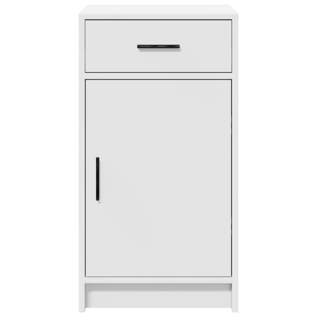 Credenza Bianca 40x41x75 cm Legno Ingegnerizzato