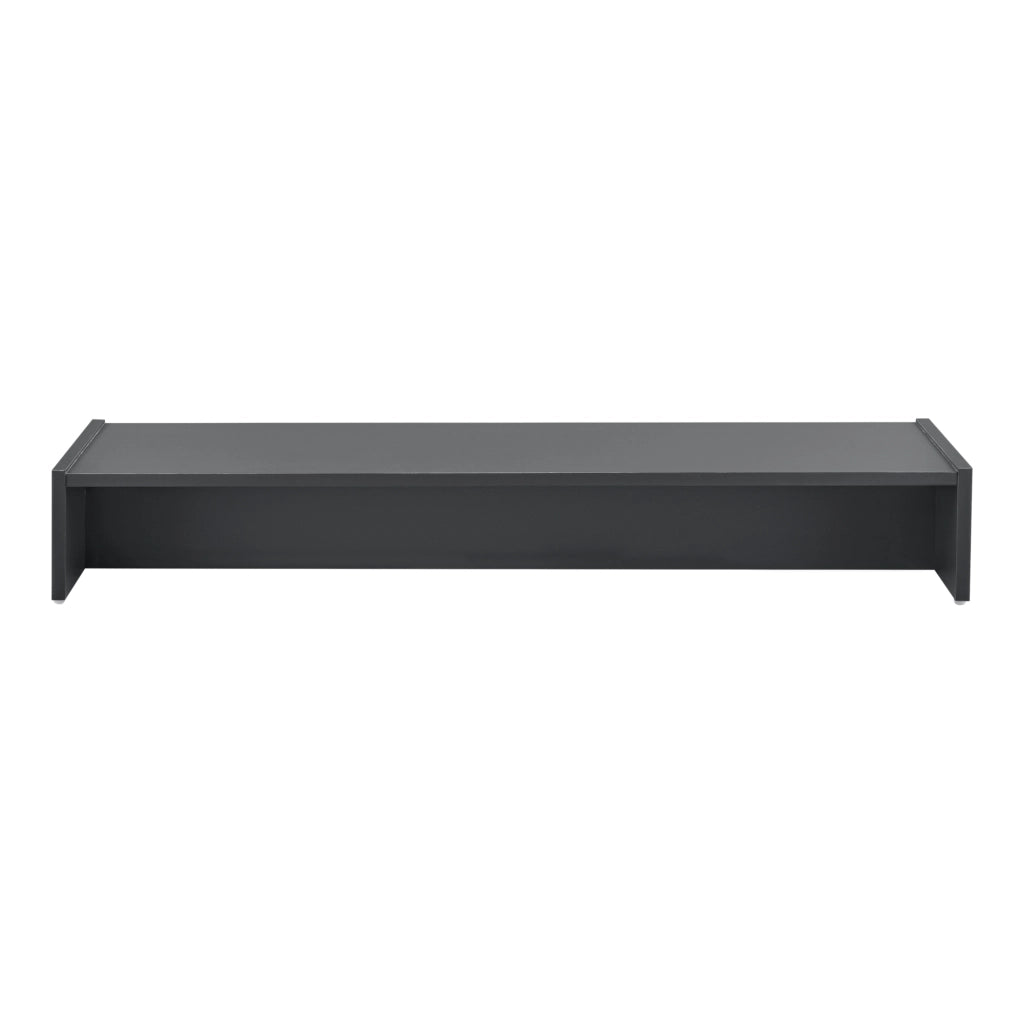 Rialzo di Supporto Flensberg per Monitor/Portatile/TV da Scrivania 100x27x15 cm - Grigio Scuro [en.casa]