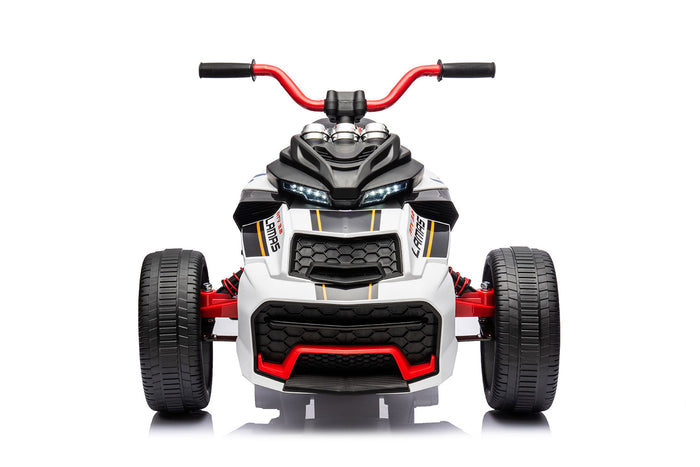 Mini Quad Elettrico per Bambini 3 Ruote 12V ATV 3.0 Bianco