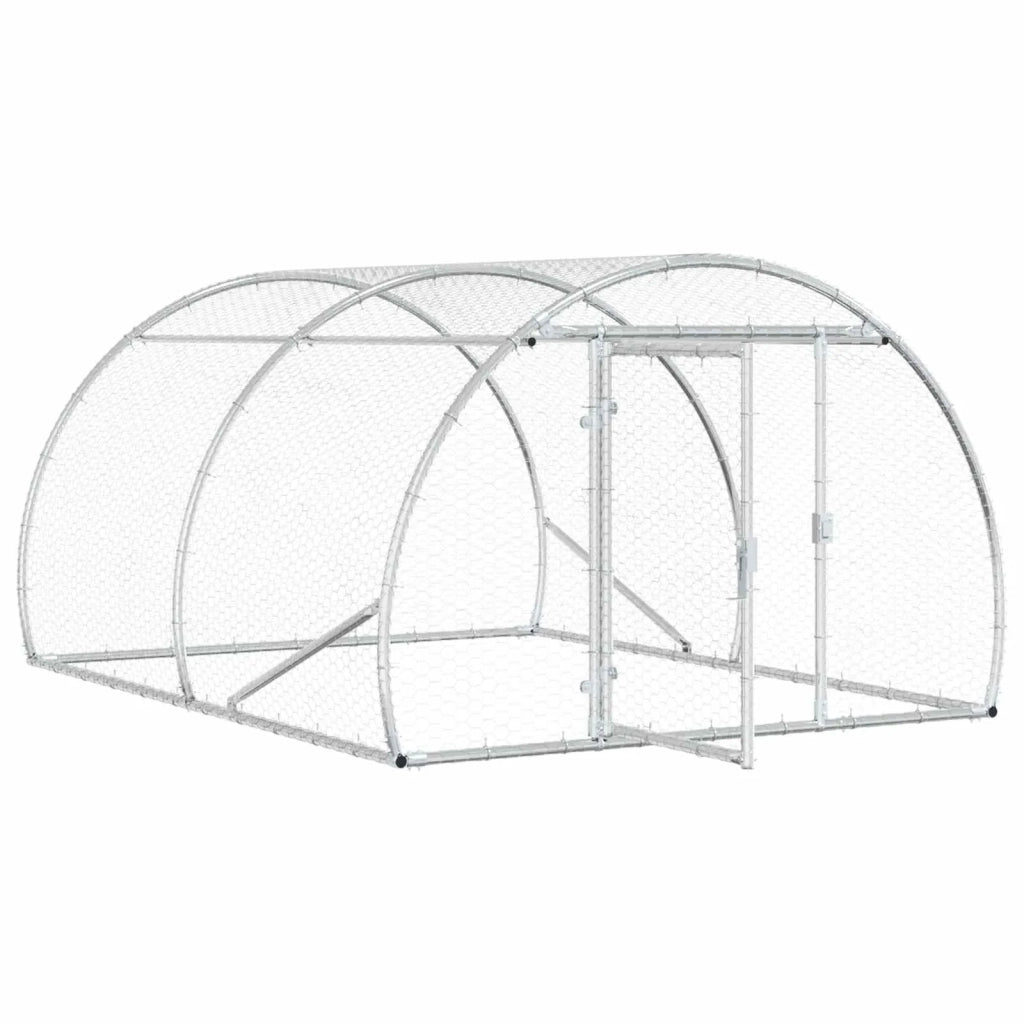 Pollaio Argento 200 x 150 x 100 cm Acciaio zincato 42042523