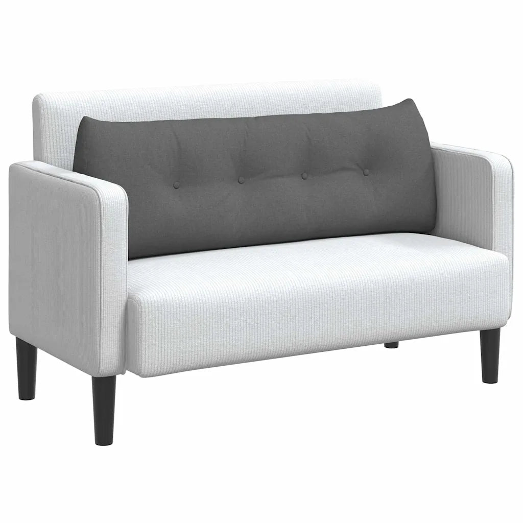 Cuscino per Schiena Grigio scuro 140 x 24 x 50 cm Tessuto 42014500