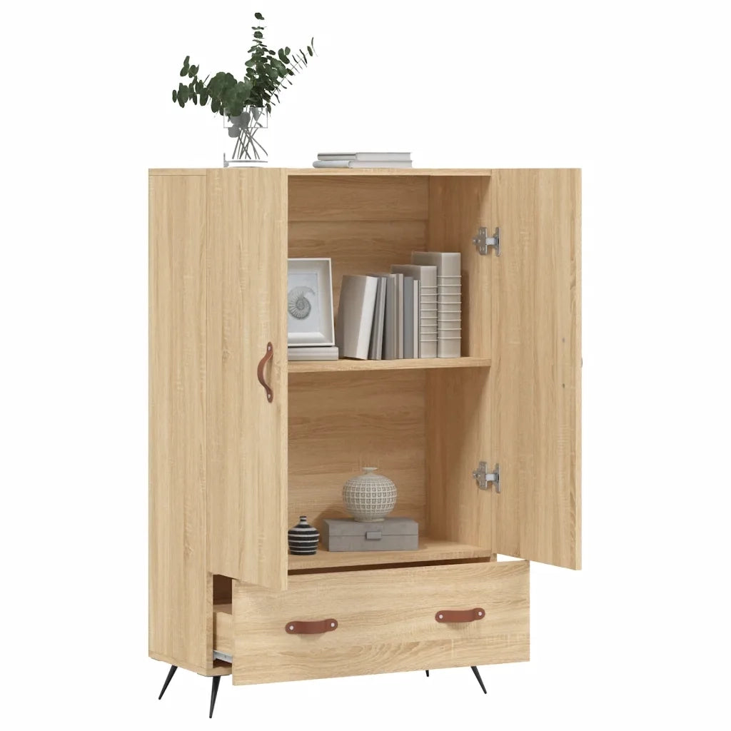 Credenza Rovere Sonoma 69,5x31x115 cm in Legno Multistratocod mxl 128440