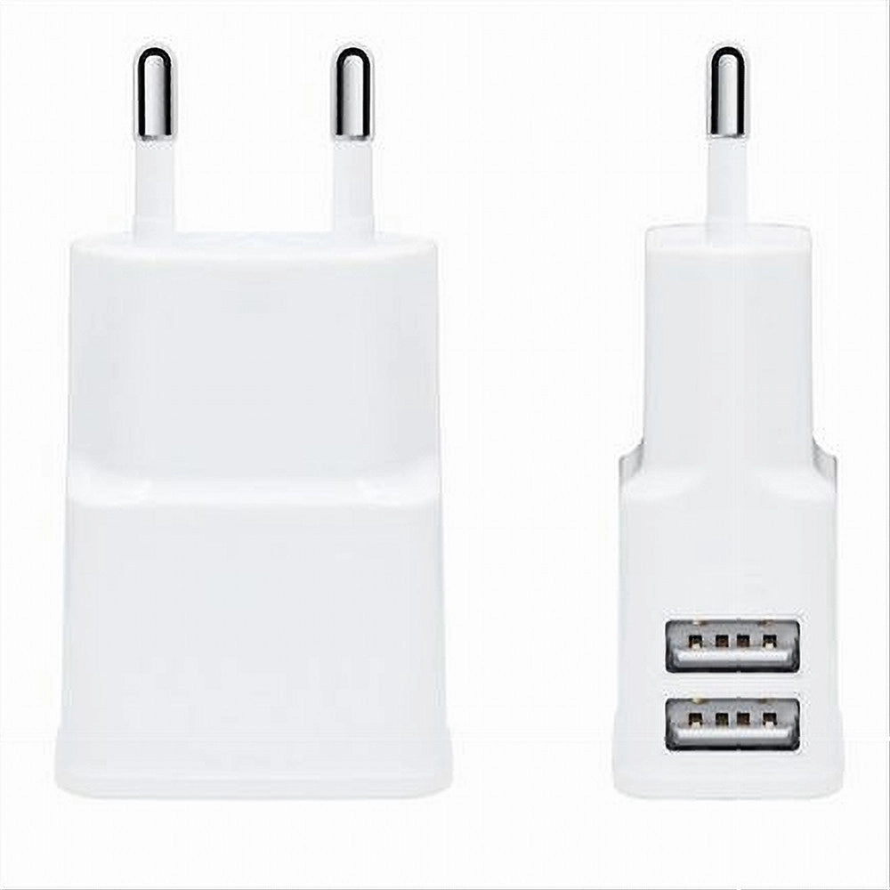 Trade Shop - Caricatore 2x Usb Presa Ricarica Per Smartphone Cellulare Tablet 5v-2.1a S009a -