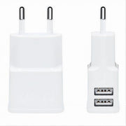 Trade Shop - Caricatore 2x Usb Presa Ricarica Per Smartphone Cellulare Tablet 5v-2.1a S009a -