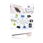 Trade Shop - Tastiera Bluetooth Italiano White-mela Bluetooth Silenziata Ipad, Smartphone -