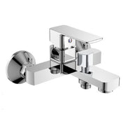 Trade Shop - Rubinetto Miscelatore Gruppo Vasca Bagno Cromato Con Attacco Doccia Shape87116 -