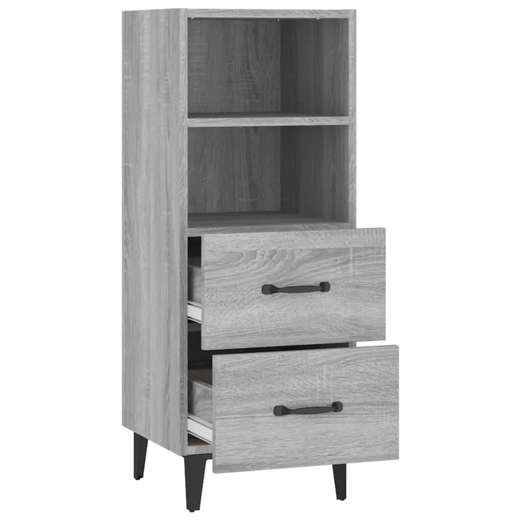 Credenza Grigio Sonoma 34,5x34x90 cm in Legno Multistrato cod mxl 9829