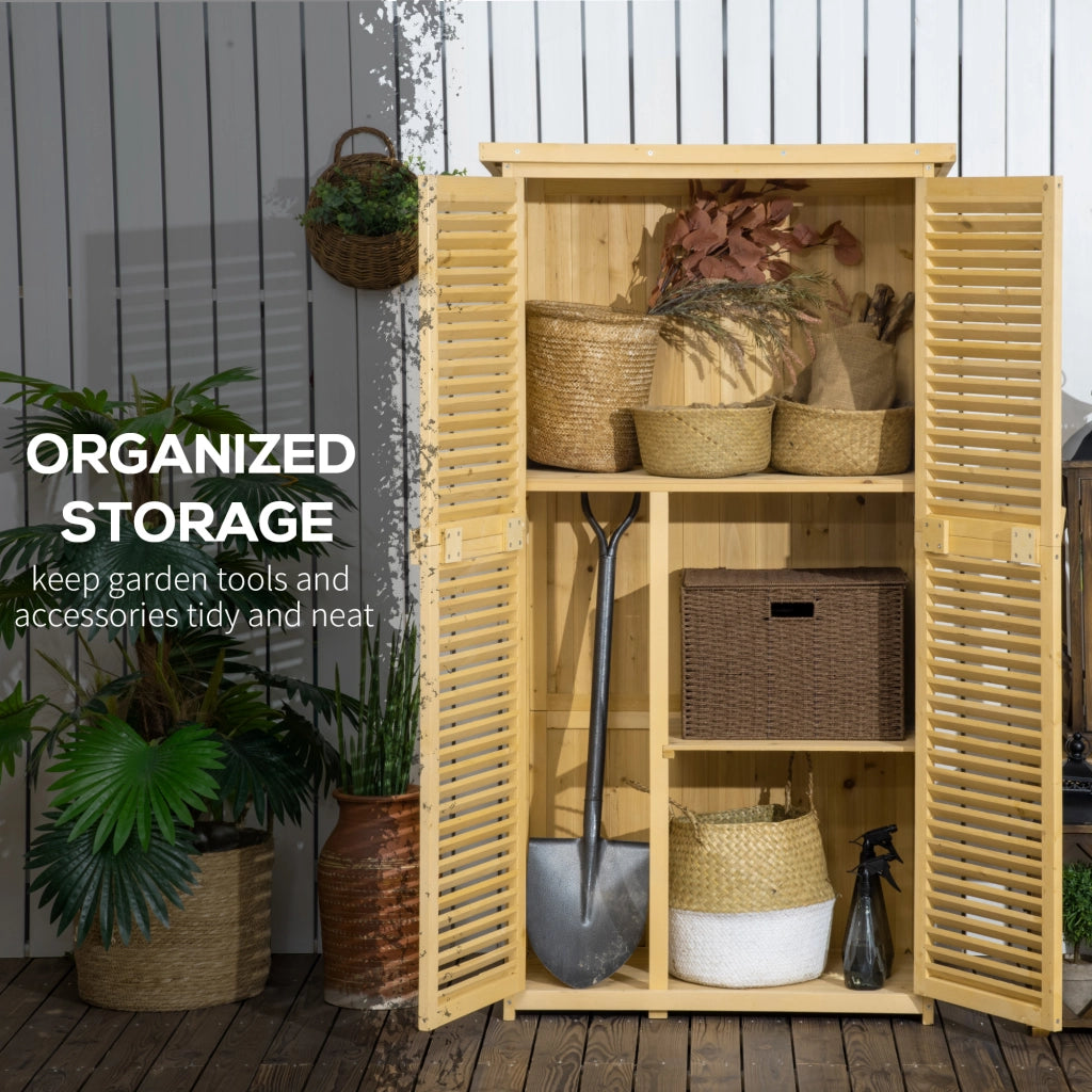 Casetta Attrezzi Giardino in Legno ¨C zephmum ¨C Legno 87x46.5x160cm
